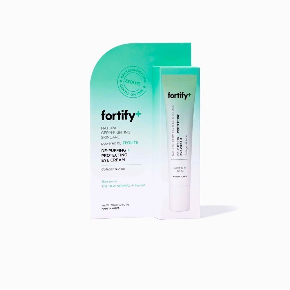 Fortify+ DE-PUFFING & PROTECTING EYE CREAM natural germ flighting skincare NEW